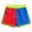 AB168 Red, variant on Tisuna Boys Beach Shorts Kids Lightweight Elastic Waist Shorts Color Block Summer Holiday Casual Shorts Size 2-3 Years Black