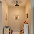 thumbnail image 2 of Industrial Black Semi Flush Mount Light Barn Style Ceiling Light Fixture, 2 of 6