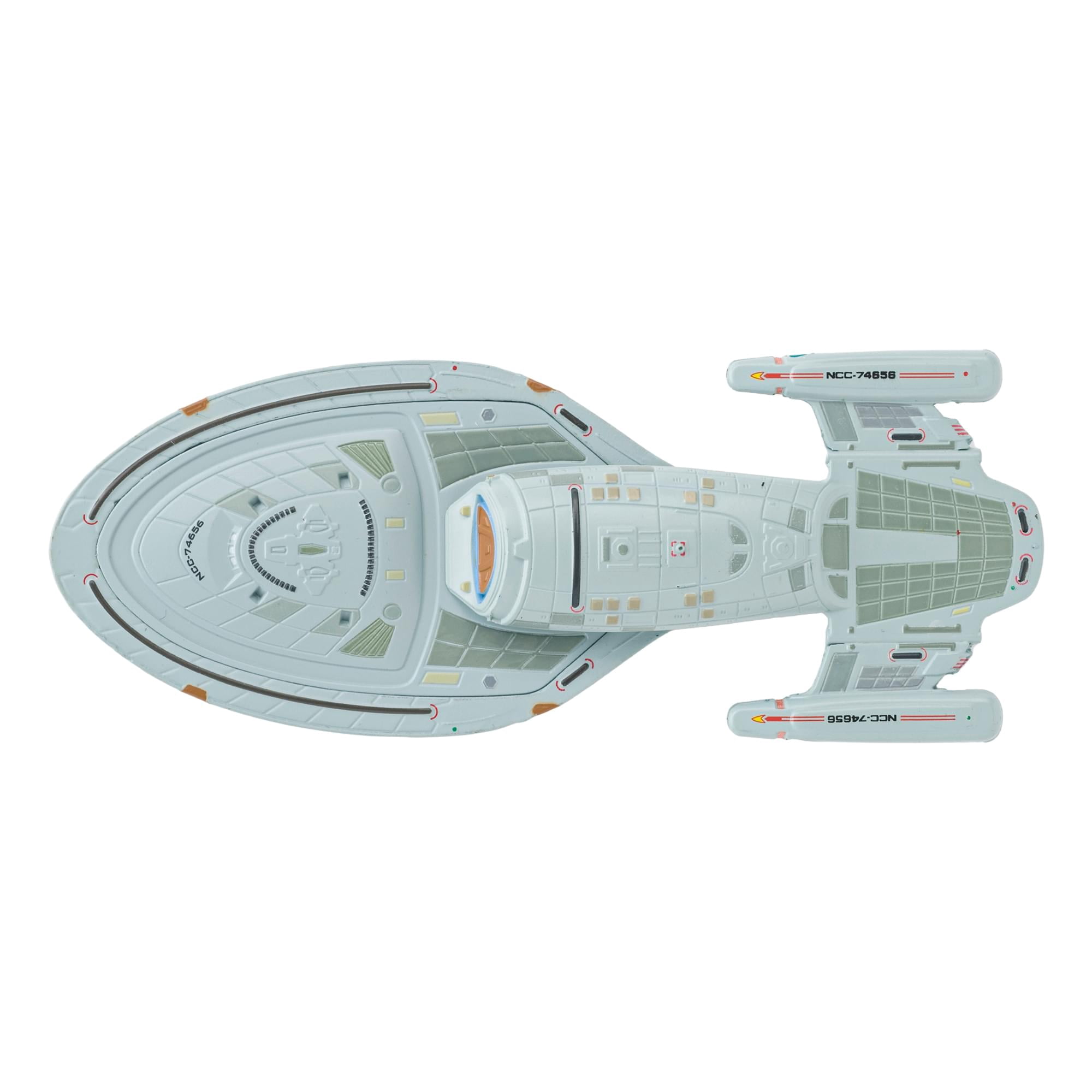 Star Trek Die-Cast Toy Ship Model: U.S.S. Voyager NCC-74656 Figure