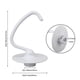 thumbnail image 3 of Dough Hook Replacement for KitchenAid K45DH Mixer, Stainless Steel Compatible with KSM45/65 Stand Mixer Attachment Parts, 3 of 3