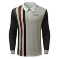 thumbnail image 4 of Vedolay Big and Tall Polo Shirts Long Sleeve Polo Shirts Casual Daily Fit Basic Shirts Brown,XL, 4 of 4
