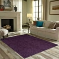 thumbnail image 2 of Ambiant Galaxy Way Solid Color Area Rugs Purple - 5' x 7' Oval, 2 of 4