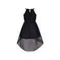 thumbnail image 2 of Girls Dress Black Swiss Dot Hi-lo Skirt Sweet Halter Sleeveless 12 Years, 2 of 6