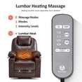 thumbnail image 4 of MCombo Large Power Lift Recliner Chair with Massage and Heat for Big and Tall Elderly, Faux Leather, Dark Brown, 4 of 10