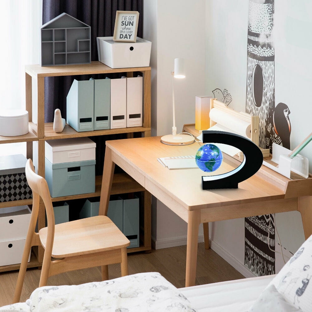 Details about   Magnetic Levitation Floating Globe W/LED Desk Decoration Colorful Light Lamp New 