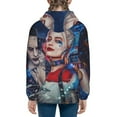 thumbnail image 3 of Harley Quinn Joker Youth Sweatshirt Hoodies Pullover 3D Print Novelty Hooded Hoody Clothes For Boys Girls Teen Clothing, 3 of 7