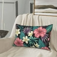 thumbnail image 5 of Goofa Green Tropical Leaves Pattern Pillow Case – Plush & Soft Cushion Cover, Hypoallergenic Throw Pillow Case for Comfortable Sleep with Envelope Closure-14"x20", 5 of 6