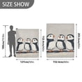 thumbnail image 6 of Yayeee Throw Blanket for Couch Soft Warm 50" x 60" Sofa Chair Bed Decoration, Cute Puffin, 6 of 7