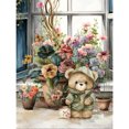 thumbnail image 1 of Pintura de diamante 5D DIY Taladro redondo completo Kit de oso de dibujos animados Decoración para el hogar (V4110) FLhrweasw Nuevo, 1 of 9
