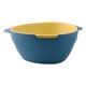 thumbnail image 1 of Juego de cuencos con colador Bearachild cesta de drenaje doble capa Cocina y Comedor azul+amarillo, 1 of 6