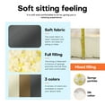 thumbnail image 3 of 44 x 19 x 4 Inch Indoor Rocking Chair Cushion, Ultra-Soft Foam Particle & Silk Floss Filling, Non-Slip Tufted High Back Pad with Ties, All-Season Comfort for Nursery, Bedroom & Living Room, Dark Gray, 3 of 7