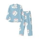 thumbnail image 1 of Balery Cartoon Sushi Pijama para Hombre de Dos Piezas con Manga Larga, Conjunto de Dormir y Descanso Suave con Bolsillos-Large, 1 of 7
