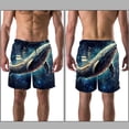 thumbnail image 3 of luoweisi Men's Beach Shorts Quick Dry Swim Trunks with Mesh Lining Whale M, 3 of 5