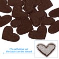 thumbnail image 3 of Uxcell Heart Shaped Iron-on Patches Sew Embroidered Patches Appliques Embellishments for Clothing Coffee 16 Pcs, 3 of 7