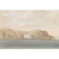 thumbnail image 2 of Abraham-Louis-Rodolphe Ducros 14x11 Black Ornate Wood Framed Double Matted Museum Art Print Titled: View of Rock with Hole on Small Island of Cumina Near Gozo (1778), 2 of 5