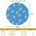 thumbnail image 3 of Pioneer Flower Floral Print Pattern Round Tablecloth 60 X 60 Inch, Wrinkle Resistant Wipeable Table Cloth for Kitchen Dining Picnic Patio Party, 3 of 6