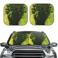 thumbnail image 2 of Cauagu Screaming Horror Art Cauagu {designName} Print Foldable Car Windshield Sun Shade | Front Windshield Shade for Sun | Fits Small Sedans, Mini SUVs, Hatchbacks-Medium, 2 of 6