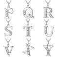 thumbnail image 4 of Dress Choice Monogram Necklace A-Z 26 Letters Pendants Alloy Capital Initial Necklaces for Unisex, 4 of 8