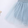 thumbnail image 4 of IWEMEK One Year Old Birthday Girls Outfit for Baby Girl Dress Cute Bowknot Cake Tulle Dresses Sunflower Blue Mini Romper, 4 of 7