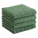 thumbnail image 1 of Toallas de cocina Homaxy, 100% algodón, rizo, paquete de 4, color verde hierba, 1 of 8