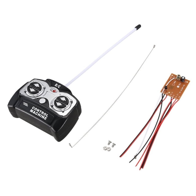 5CH 27Mhz Control Remoto Placa de Circuito del Receptor de la Unidad + Control Remoto para el de Radio de Juguete del Coche de Tanque RC
