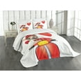 thumbnail image 3 of Ambesonne Dog Driver Quilted Bedspread Set 3 Pcs, Romantic Chihuahua, King Size, Multicolor, 3 of 5