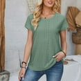thumbnail image 7 of Sleeveless Tops For Women Blue Professional Blouses for Women for Work Try Before You Buy, 7 of 7