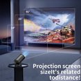 thumbnail image 4 of Projecteur de Film à DEL, Résolution 480x360 Projecteur Wi‐Fi Portable avec 270 Réglages, 150 ANSI, Haut-Parleurs Hi‐Fi, Faible Bruit 25 dB, Taille d'Écran de 14 à 150 Pouces, 4 of 7