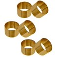 thumbnail image 1 of SKAVIJ Napkin Rings Set of 6 for Dinner Parties, Dining Table Decoration Handmade Napkin Holder (Gold), 1 of 5