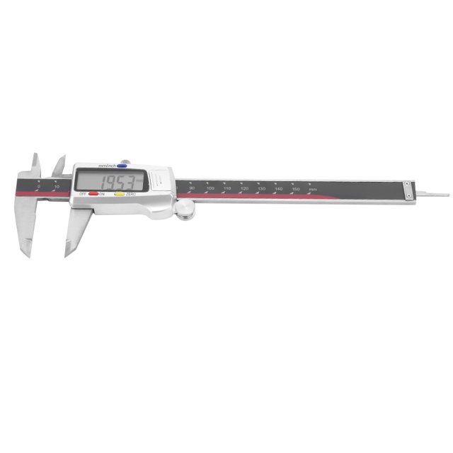 Calibrador a vernier de acero inoxidable con pantalla digital electrónica de 0 a 160 mm para diámetro interior/exterior