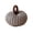 Silver Gray, variant on Halloween Hand-Knitted Pumpkin Ornament, Terracotta 2in, Cute Fall Window Farmhouse Mantel Decor