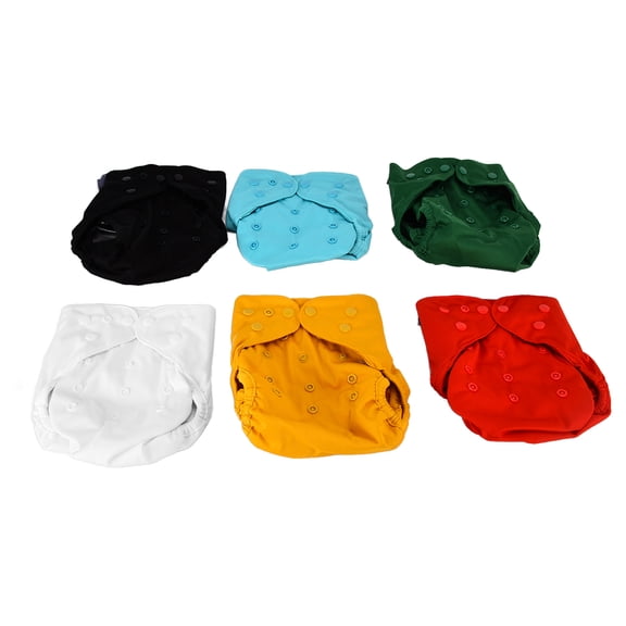 6 Pcs Baby Cloth Diaper Covers Adjustable Reusable Clothes Covers for Fitted Diapers
