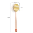 thumbnail image 3 of Cepillar Cepillo de baño de mango largo con bola de baño desmontable y cerdas suaves de doble cara para exfoliar y masajear (rosa,1 pieza) Rkxzt, 3 of 7