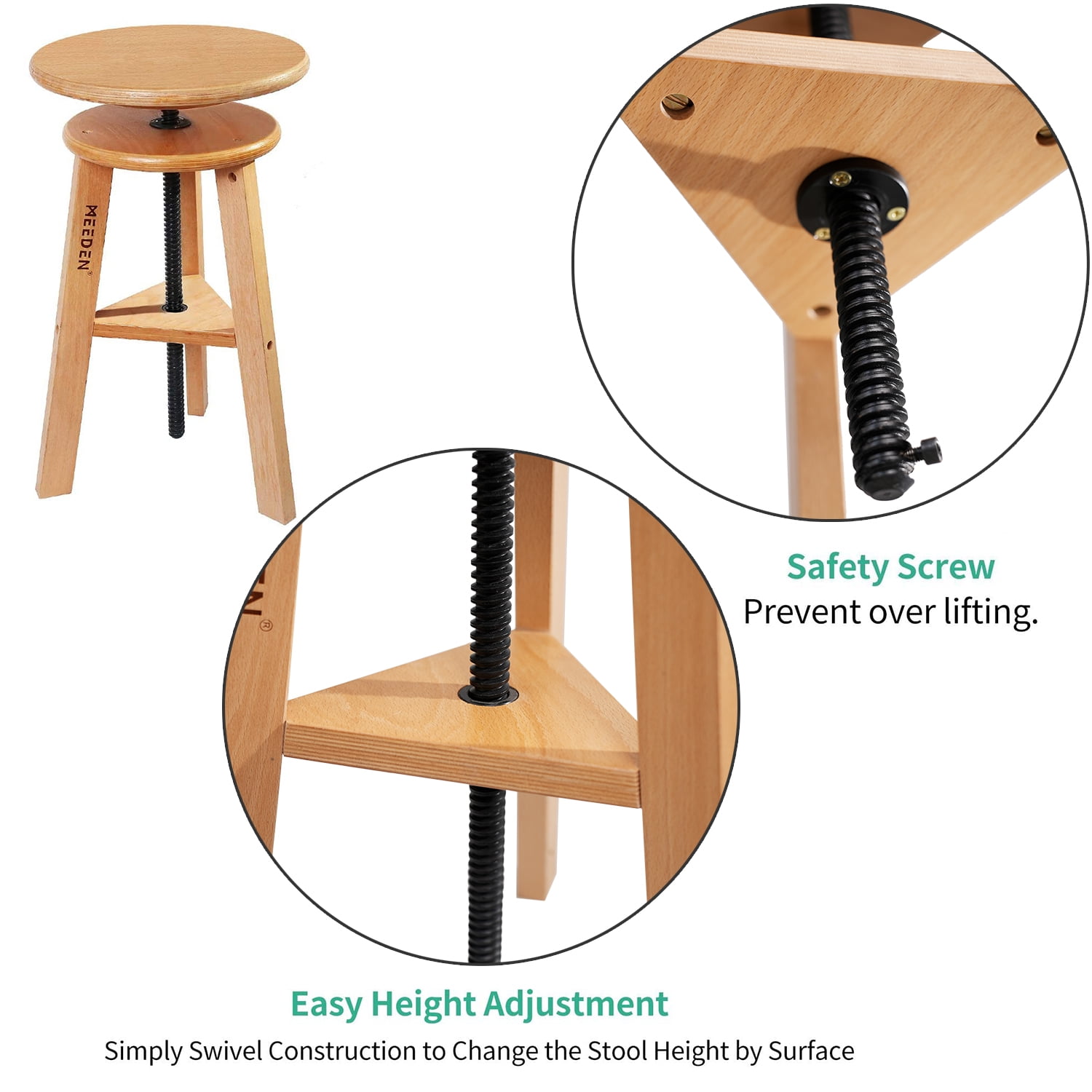 Artist stool adjustable clearance