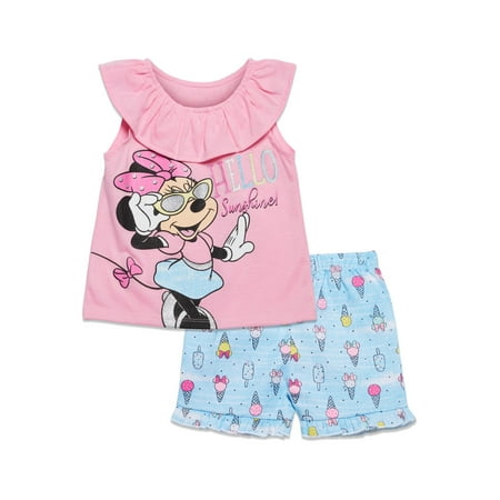 Disney Minnie Mouse Infant Baby Girls Tank Top and Shorts