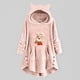 thumbnail image 3 of Abrigos de Invierno Para Mujer Abrigo de Piel Sintética Casual Estampado Navideño Botones de Felpa Manga Larga Abrigo de Felpa Con Capucha Top Odeerbi ODB174684, 3 of 4