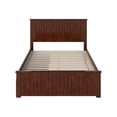 thumbnail image 3 of HomeStock Art Deco Dreams Full Solid Wood Platform Bed with Matching Footboard & Storage Drawers in Walnut, 3 of 6