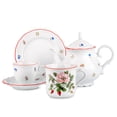 thumbnail image 5 of Awakening Mug Blooming Wild Rose Porcelain Mug 15.72 fl oz (465 ml) Tea Cup Coffe Mug Cup for Cappuccino Latte and Milk, 5 of 6
