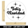 thumbnail image 2 of Feliz Navidad Merry Christmas Starburst Self-Inking Rubber Stamp Ink Stamper - Pink Ink - Medium 1 Inch, 2 of 7