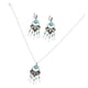 thumbnail image 1 of Conjuntos De Joyería Vintate Para Mujer Remache Azules Collar De Múltiples Capas Pendientes Clip Accesorios De Joyería Fernando  Conjunto de pendientes de collar, 1 of 7