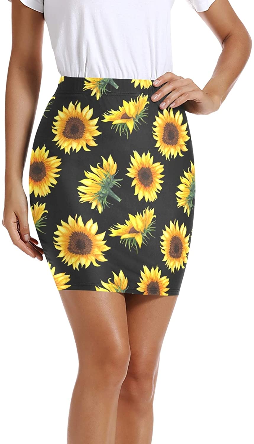 Sunflowers Floral Yellow Women's Mini 