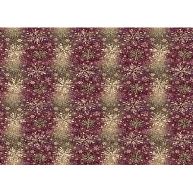 Ahgly Company Tapis d'Intérieur Lavables en Machine Rectangle Transitionnel Brun Rouge, 4' x 6'