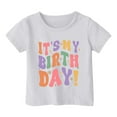 thumbnail image 3 of Birthday Girl Themed Toddler Party T Shirt Cute Printed Tee For Little Girls Celebration Outfit, 3 of 3