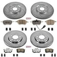 thumbnail image 3 of PowerStop Front and Rear Z26 Street Warrior Carbon-Fiber Ceramic Brake Pad and Drilled and Slotted Rotor Kit Fits: AUDI VOLKSWAGEN Select Models K916-26, 3 of 9
