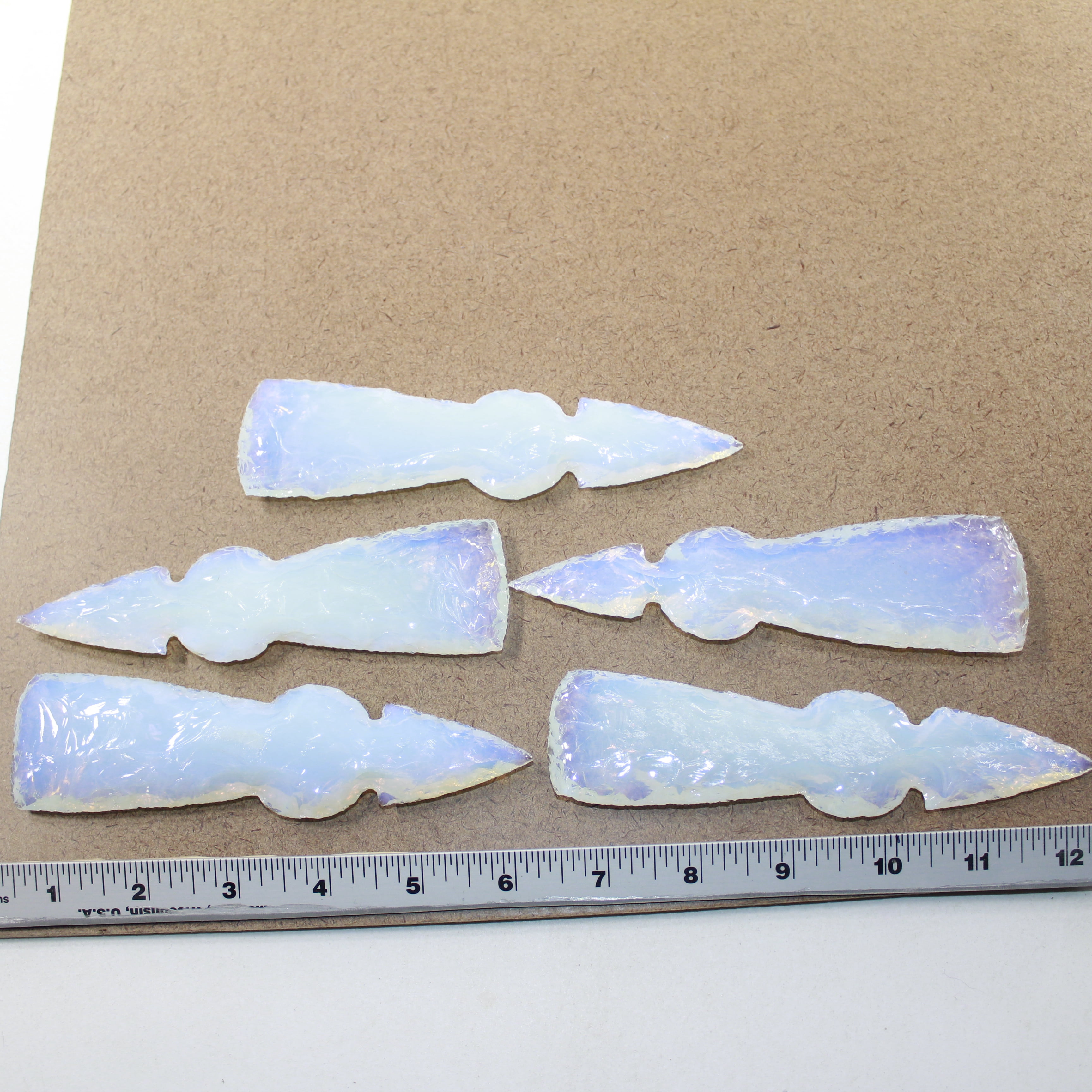 5 Opalite Ornamental Tomahawk Heads #4324  Ax Axe Hatchet