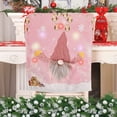 thumbnail image 4 of Christmas Dining Chair Covers with Lights, Stretch Removable Washable Dining Room Chair Protector Slipcovers, Santa Claus Deer Kitchen Chair Cover, Slipcovers, 4 of 7