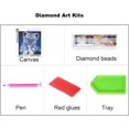 thumbnail image 3 of Tiger Diamond Art Kits Full Drill, Animal 5D Diamond Art for Kids Round Beads Paint with Diamonds Kits 30x30cm/11.81x11.81inch, 3 of 5
