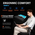 thumbnail image 4 of Gel Wheelchair Seat Cushion,Bed Sore Cushions for Butt,Office Chair Pressure Sore cushion,Memory Foam Pillow for bed,Pressure Ulcer Pain Relief,Relieve Sciatica,Coccyx,Washable Cover/Set Black, 4 of 16