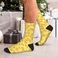 thumbnail image 7 of Pofeuu Toast Print Crew Socks, Adult Running Hiking Socks for Youth and Adult, 7 of 7