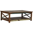 thumbnail image 2 of Solid Wood Coffee Table | Hallway Center Table | Handmade Decorative Vintage Tea Table | Large Hand Carved Living Room Table, 2 of 7